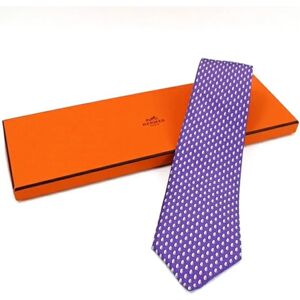 Hermes Silk Necktie  Men's