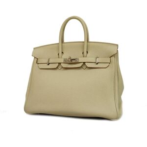 Hermes Handbag Birkin 25 Y Engraved Togo Pearl Gray Ladies