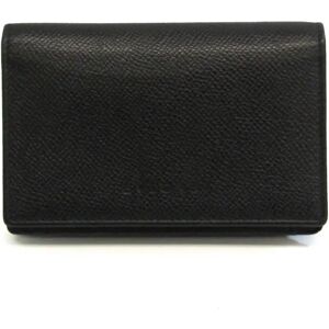 Bulgari 30421 Leather Card Case Black