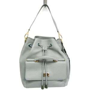 Dolce&Gabbana s Leather Shoulder Bag Gray