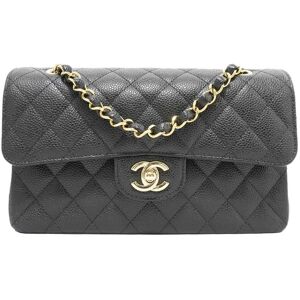 Chanel Classic Small Handbag A01113 Shoulder Bag Black Caviar Skin Women's Men's