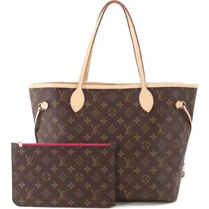 LOUIS VUITTON Monogram Neverfull MM Tote Bag Brown Pivoine M41178 RFID