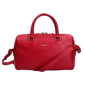 YSL YVES SAINT LAURENT Saint Laurent Paris SAINT LAURENT PARIS Baby Duffle Shoulder Bag Leather Red Ladies