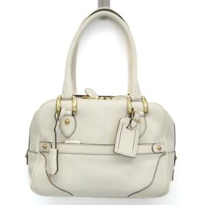 J&M DAVIDSON MIA Women's Leather Handbag Cream