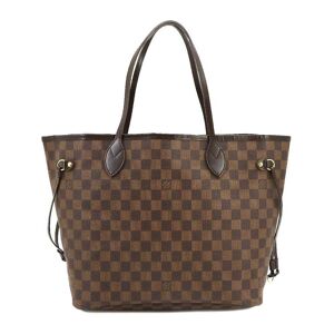 LOUIS VUITTON Damier Neverfull MM Tote Bag Ebene Threes N51105 Brown