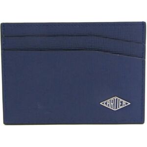 Cartier Losange Leather Card Case Navy