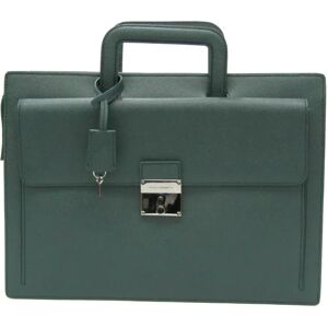 Dolce&Gabbana s Leather Briefcase Dark Green