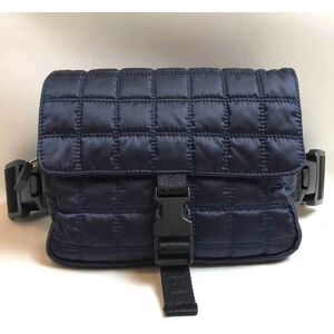 Chanel Waist Pouch Sports Nylon Navy B+ Rank