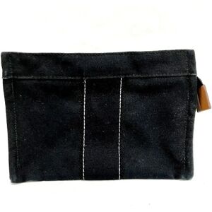 Hermes Deauville Black Canvas Brand Accessories Pouch Men's Women's Bags