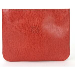 Loewe pouch leather anagram red ladies accessories