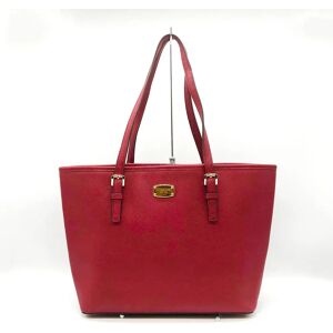 Michael Kors Tote Bag Shoulder Leather Red Ladies Men's Fashion