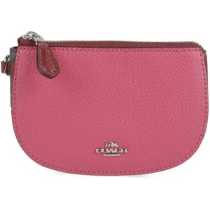 COACH Pouch F22716 Leather Magenta Multicolor Wristlet Makeup