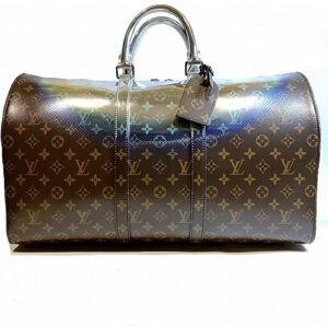 LOUIS VUITTON Monogram Metallic Nebula Keepall Bandouliere 50 M23118 Bag Boston Men Women