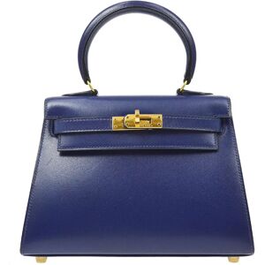 HERMES★ 1995 KELLY 20 Blue Box Calf 60805