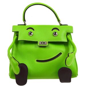 Hermes * 2002 KELLY DOLL Apple Green Veau Gulliver 95252