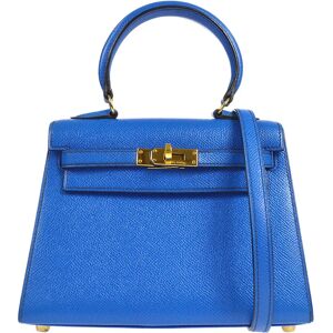 Hermes * 1993 KELLY 20 SELLIER Blue France Courchevel 55647