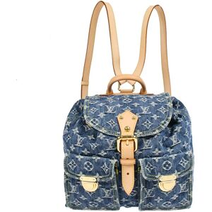 LOUIS VUITTON 2006 Sac A Dos GM Monogram Denim M95056 97398