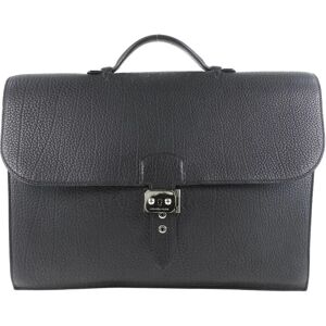 Hermes Sac ?? dep??ches Briefcases & Attaches, Black - Size: H   30 cm x W  38 cm x D   6 cm Handle height: approx. 4 cm