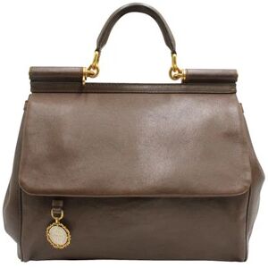 Dolce&Gabbana Shoulder Bag With Gold Hardware, BROWN