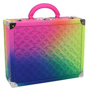 LOUIS VUITTON Monogram Taurillon Illusion Cotoville 40 Trunk M20477 Auth 47402A