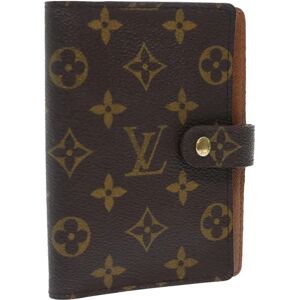 LOUIS VUITTON Monogram Agenda PM Day Planner Cover R20005 LV Auth 52293