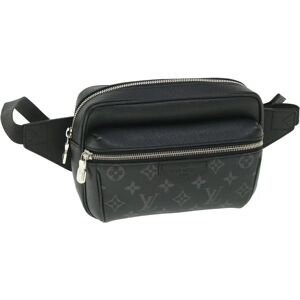 LOUIS VUITTON Taigalama Monogram Eclipse Bum Bag Outdoor Bag M30245 Auth 54190A