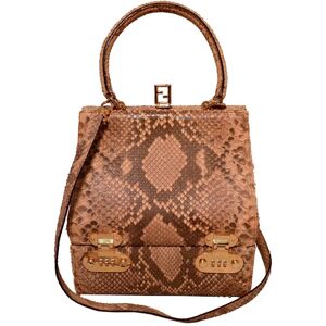 Fendi Natural Python Snakeskin Two-Way Handbag