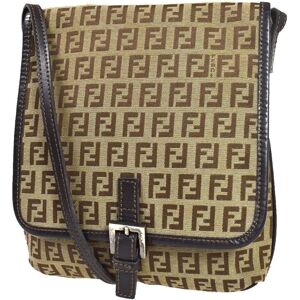 Fendi Zucchino Shoulder Bag - Size: W  20 x H 22 x D 4  cm