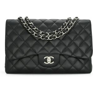 Chanel Single Flap Jumbo Black Lambskin 2010