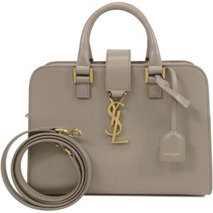 YSL SAINT LAURENT Baby Monogram Cabas Satchel