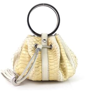 Givenchy Pumpkin Small Python Leather Bucket Bag