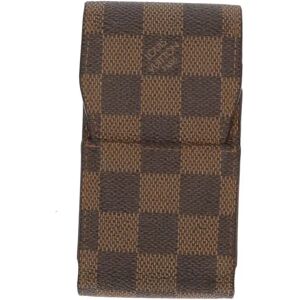 LOUIS VUITTON Cigarette case in Brown Canvas