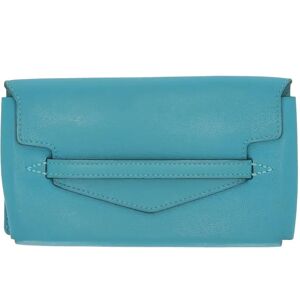 Hermes Pouch in Blue Leather