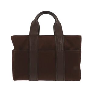 Hermes Handbag in Brown Fabric