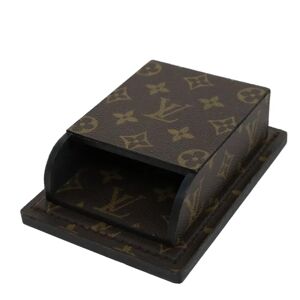 LOUIS VUITTON Monogram Notepad Holder Paper Weight LV Auth ar9643