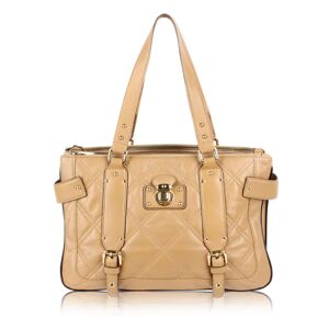 Beige MatelassÃ Bag, BROWN - Size: 14.5 x 9.5 Inches.Brand: MARC JACOBSSize: 36x1x24Colour: BROWNMaterial: LeatherThis item has been used and may have some minor flaws. Before purchasing, please refer to the images for the exact condition of the item.