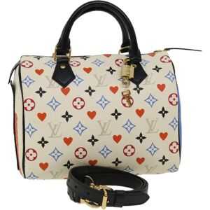 LOUIS VUITTON Monogram game on Speedy Bandouliere 25 Hand Bag 2way Auth bs2097A