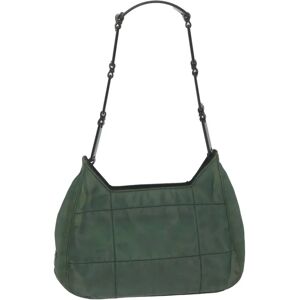 Prada Shoulder Bag Nylon Green Auth bs9544