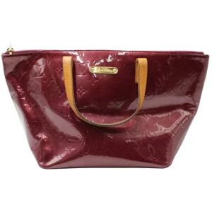 LOUIS VUITTON Burgundy Monogram Vernis Bellevue Pm Bag, BURGUNDY