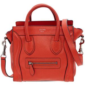 Celine Nano Luggage Bag, RED