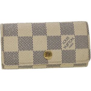 LOUIS VUITTON Damier Azur Multicles 4 Key Case N60020 LV Auth ki2398