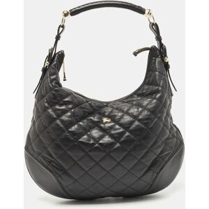 Burberry Black Quilted Leather Hoxton Hobo