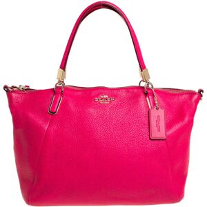 COACH Fuchsia Leather Small Kelsey Satchel