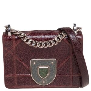 Christian Dior Burgundy Ceramic Effect Leather ama Club Shoulder Bag