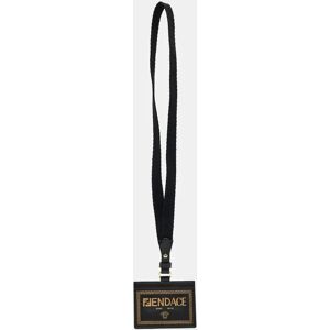 Fendi X VERSACE x Versace Black/Gold Leather Fendace Lanyard Card Holder