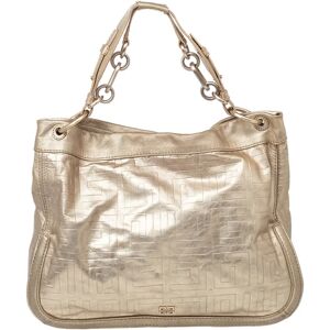 Givenchy Gold Monogram  Leather Hobo, Gold