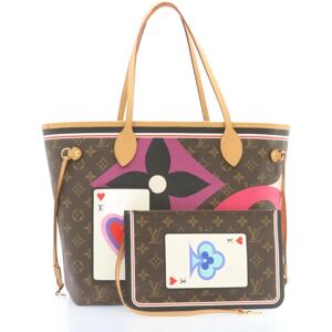 LOUIS VUITTON Monogram Game On Neverfull MM Tote Bag M57452 LV Auth knn013