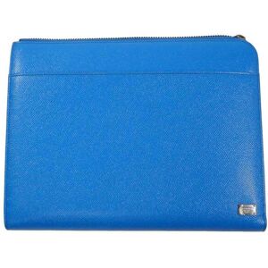 Dolce&Gabbana Leather Mini Tablet Case Vitello Stamp, BlueThis item has been used and may have some minor flaws. Before purchasing, please refer to the images for the exact condition of the item.