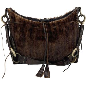 Dolce&Gabbana Dolce and Gabbana Brown Mink Fur Shoulder Bag