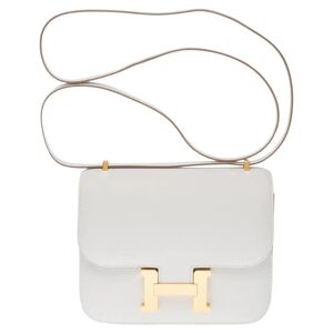 New Constance Mini shoulder bag in Gris Pale Epsom calf, GHW - Size: Stunning​​​ ​​Hermes​​ ​​Constance​​ ​​III​​ ​​Mini​​ ​​18​​ ​​Mirror​​ ​​shoulder​​ ​​bag​​ ​​in​​ ​​Gris​ ​Pale​ ​Epsom​​ ​​calf​​ ​​leather,​​ ​​gold​​ ​​plated​​ ​​metal​​ ​​trim​​ ​